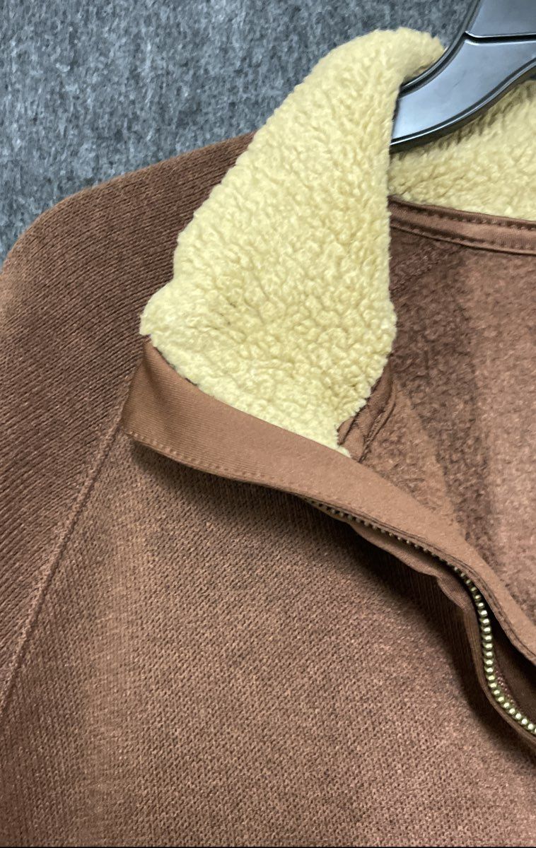 Timberland Men's Brown Sherpa Lined Collar Quarter Zip Fleece Pullover Sz XXL