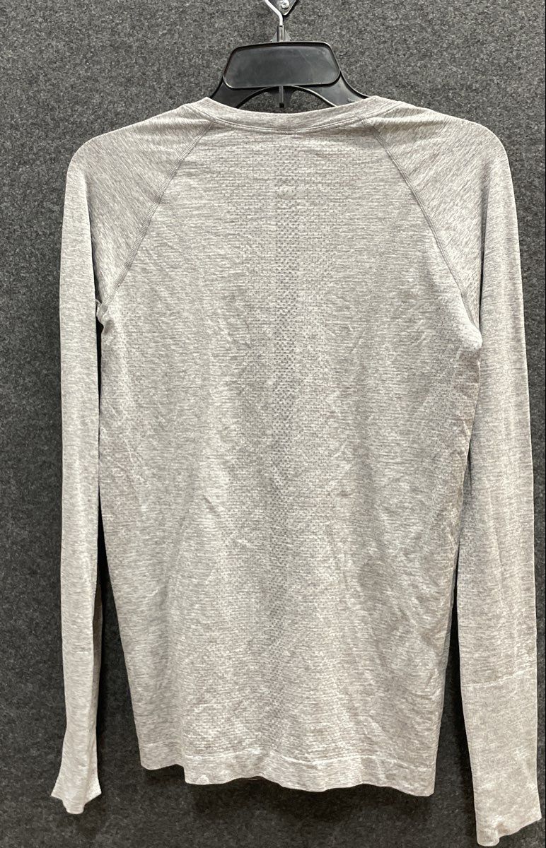 Lululemon Women's Swiftly Tech Long Sleeve Grey Pure Barre Heathered Thumbholes