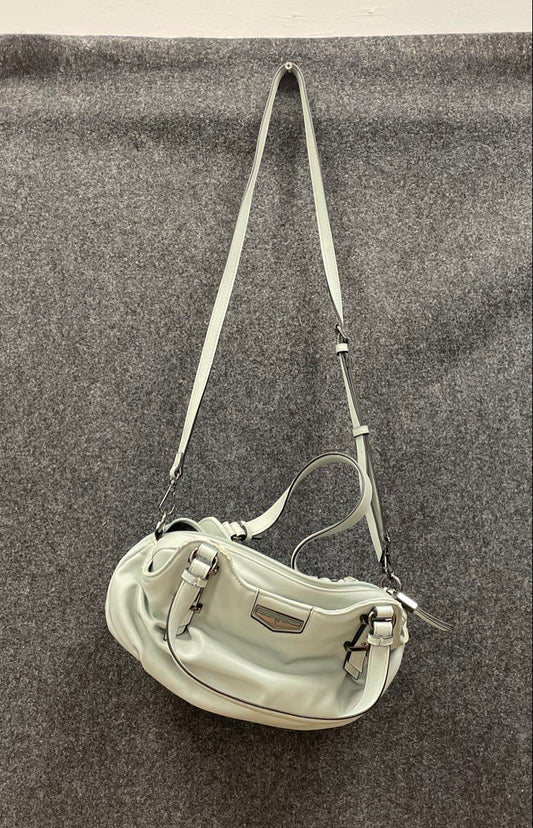 Simply Vera Vera Wang Pale Sage Green Faux Leather Satchel Crossbody Bag