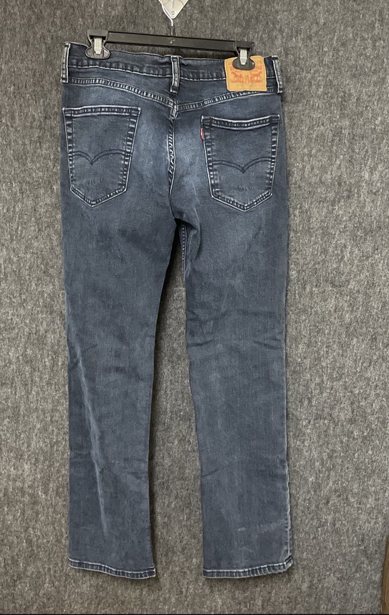 Levi's Men's 514 Straight Fit Faded Dark Wash Denim Jeans Size Medium