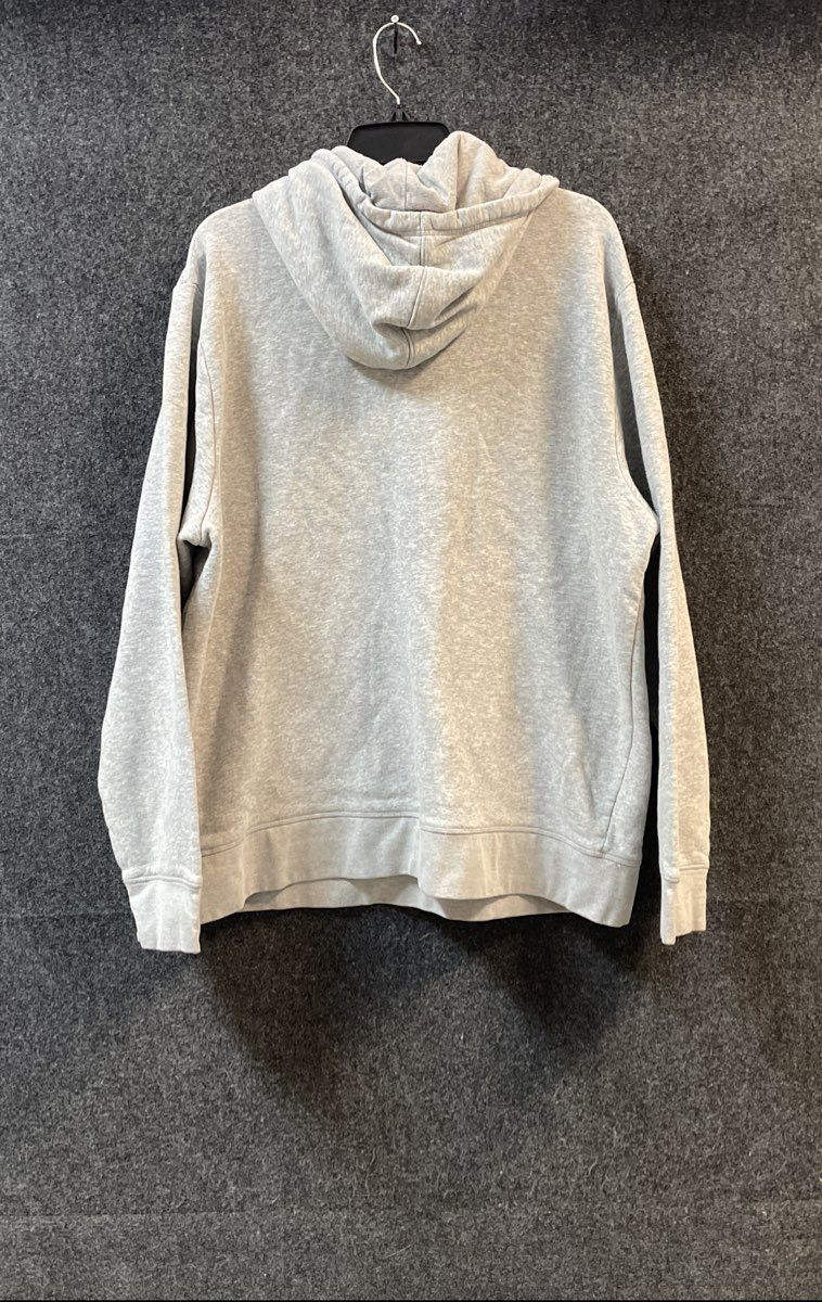 Reebok Men's Gray Graphic Logo Pullover Hoodie Sweatshirt Sz 2XL