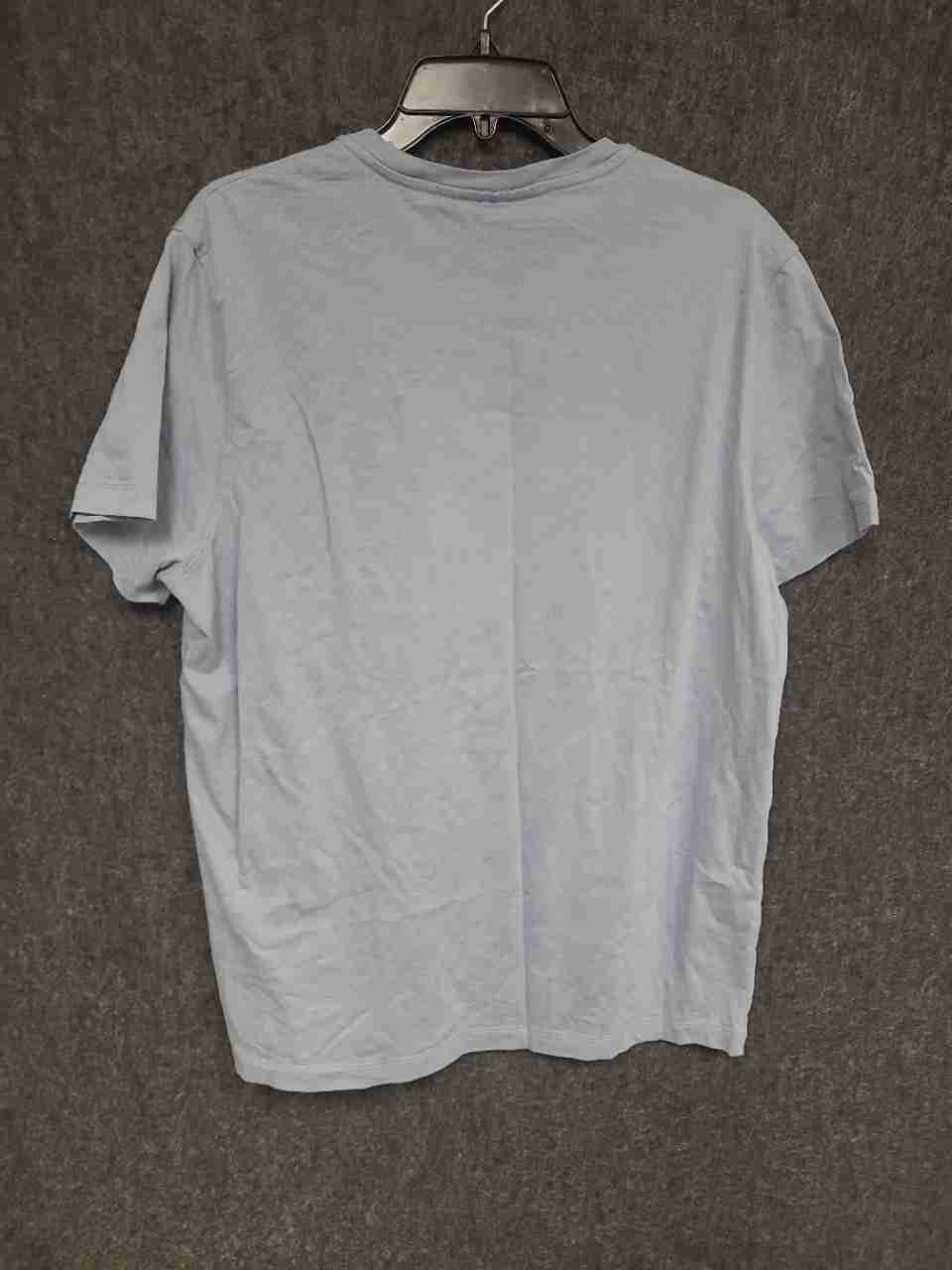Michael Kors Men's Light Blue MK Monogram Block Crew Neck T-Shirt Sz L