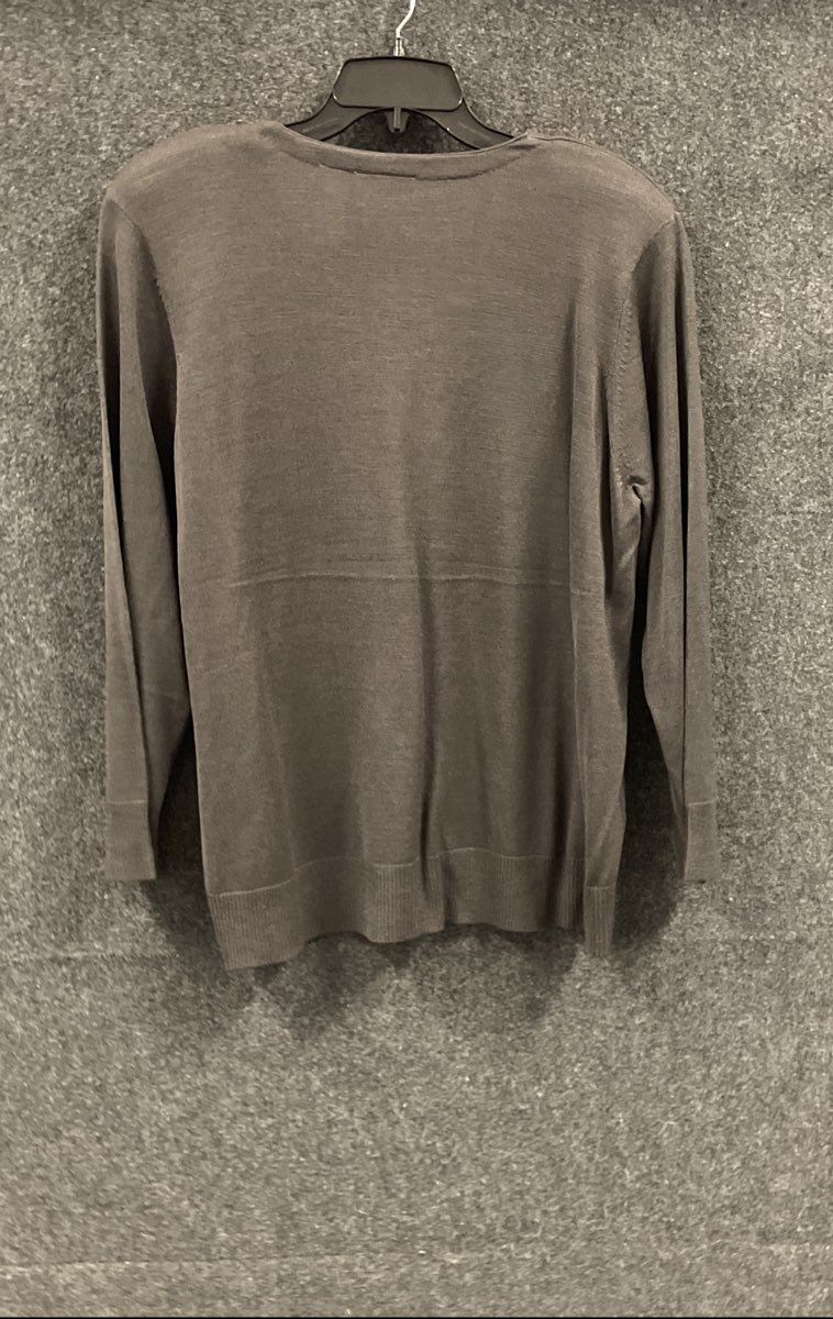 Liz Claiborne Elisabeth Women's Gray Silk Cardigan Sweater Y2K NWT Sz 1X