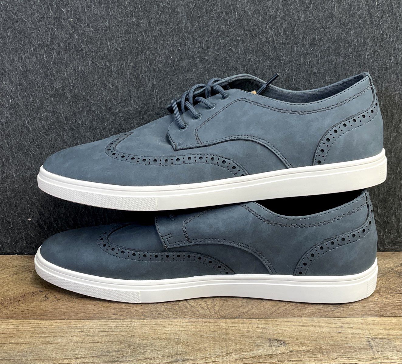 Aldo Blue Wingtip Brogue Derby Lightweight Dress Sneaker Size 9.5