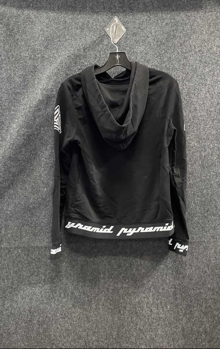 Black Pyramid Youth Black Hoodie Logo Graphic Pullover Sz Medium