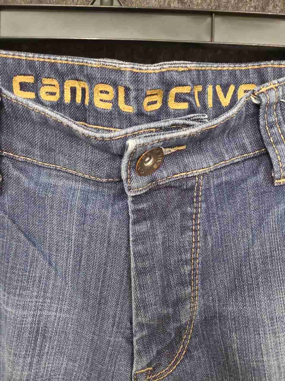Camel Active Men's Hudson Jeans Blue Medium Wash Straight Leg Size 38x34