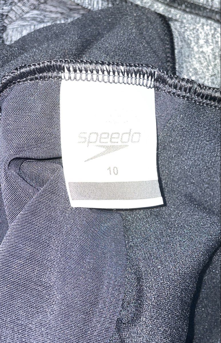 Speedo Women's SpeedoFit Core Compression One Piece Swimsuit Gray NWT Sz 10