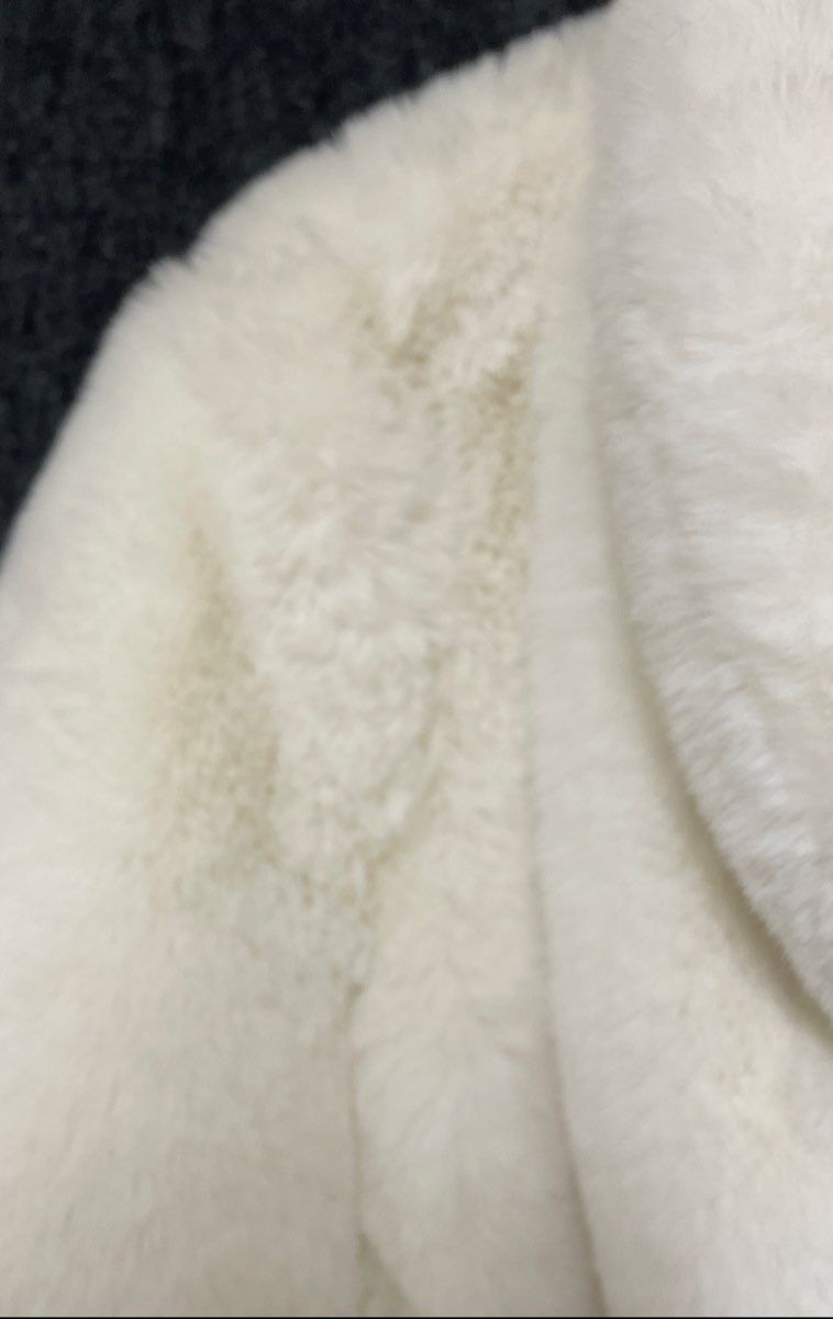 I.N.C. International Concepts Women's Cream Shawl Collar Faux Fur Jacket L NWT