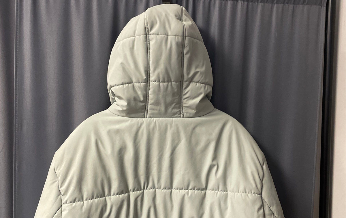 True Religion Sea Foam Green Hooded Puffer Parka Jacket Size M