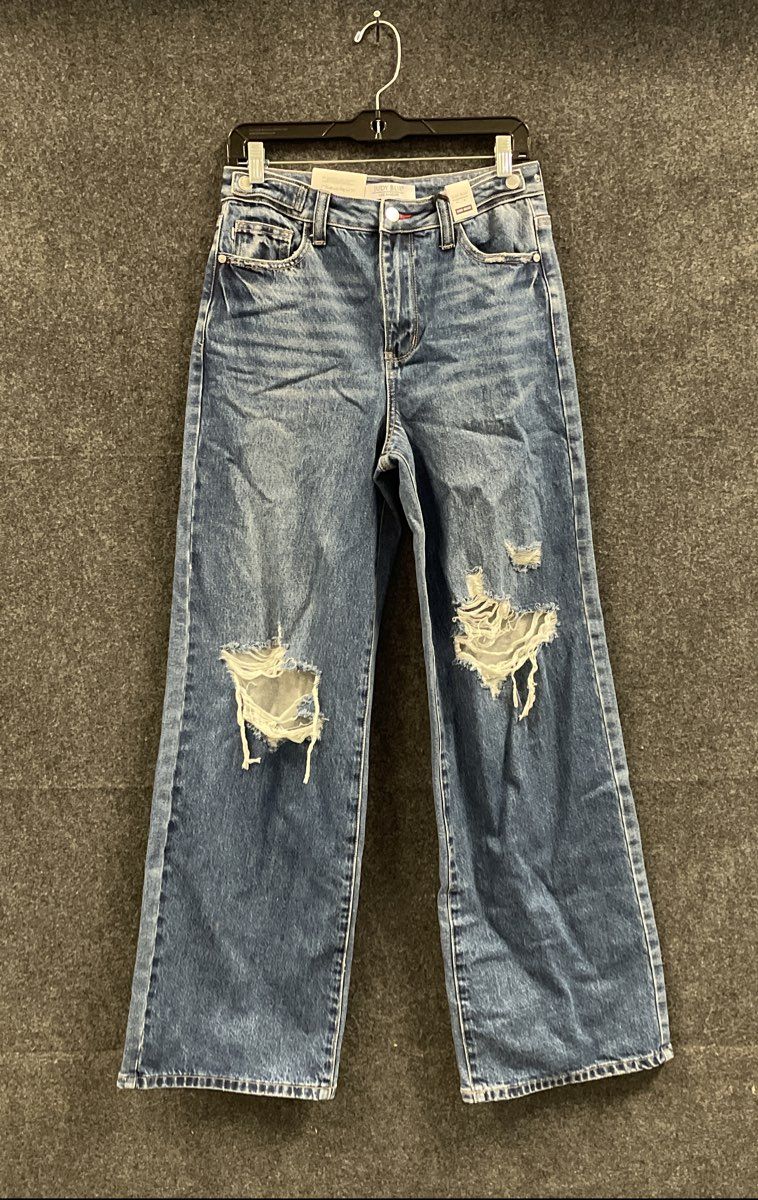 Judy Blue Womens Medium HW Rigid Front Stretch Back Straight Jeans 5/27 NWT