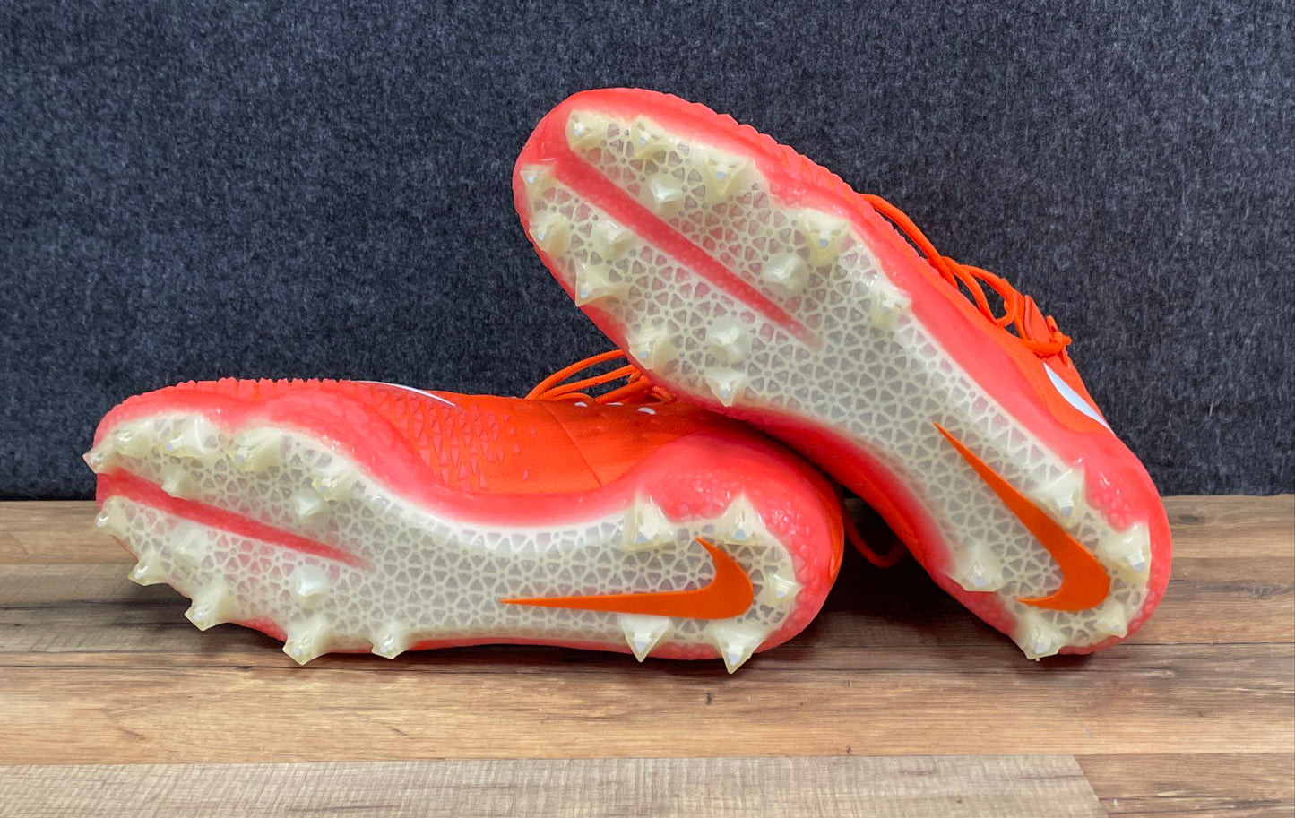 Nike Force Savage Elite TD Orange White High Football Cleats Size 15
