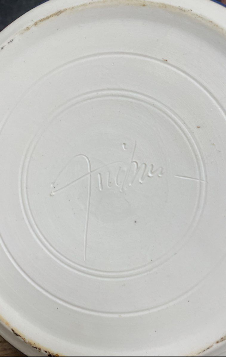 Pfaltzgraff Pottery Divided Dish & Signed Studio Pottery Casserole Bowl Lot