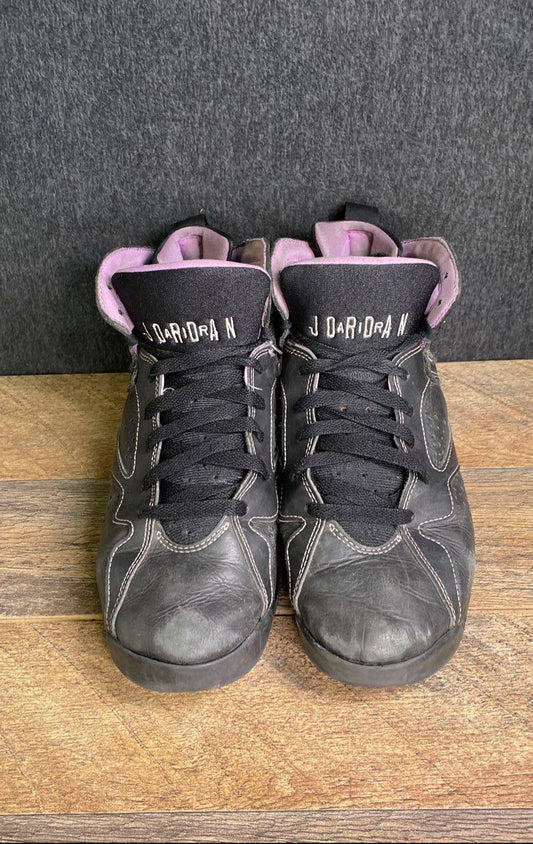 Children's Nike Air Jordan 7 Retro GS Purple/Black Sneakers Size 7Y