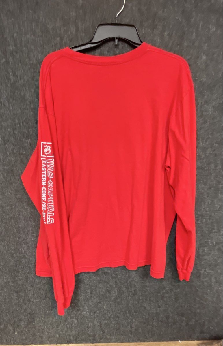 Reebok Men's Washington Capitals NHL Red Long Sleeve T-Shirt Hockey Sz XL