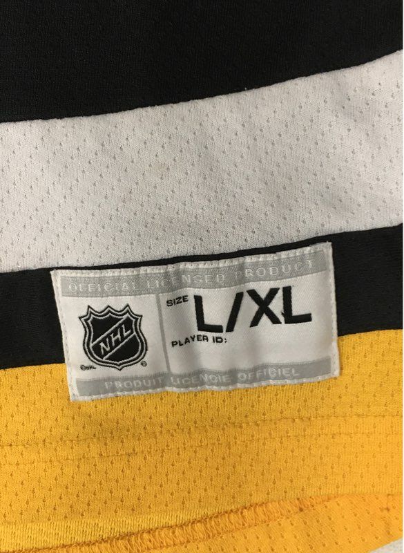 NHL Boys Pittsburgh Penguins Evgeni Malkin #71 Hockey Jersey Black Gold Sz L/XL
