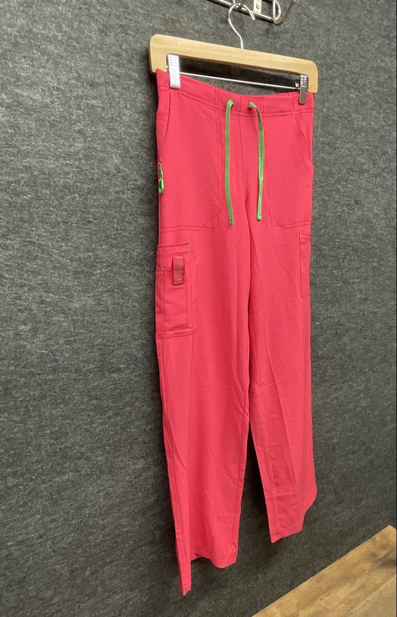 Carhartt Women's Pink Force Cross-Flex Scrub Set V-Neck Top Cargo Pants NWT XS