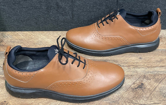 Tefors The Ultimatum Brown Leather Hybrid Dress Oxford Sneakers Men's Size 10