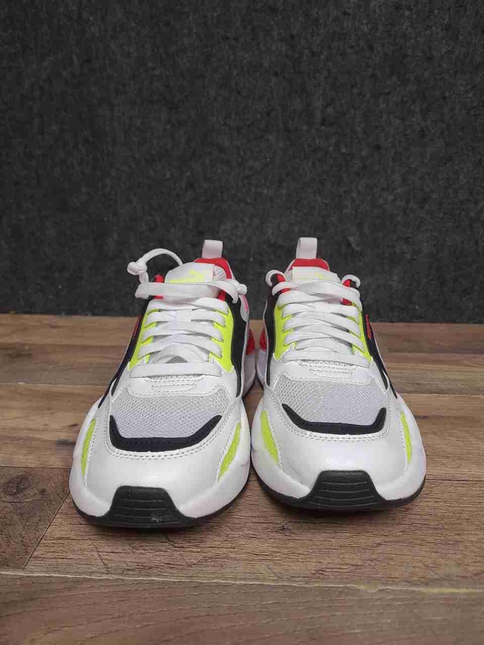 Puma X-Ray Speed Lite White Red Yellow Black Sneakers Big Kids Size 6C