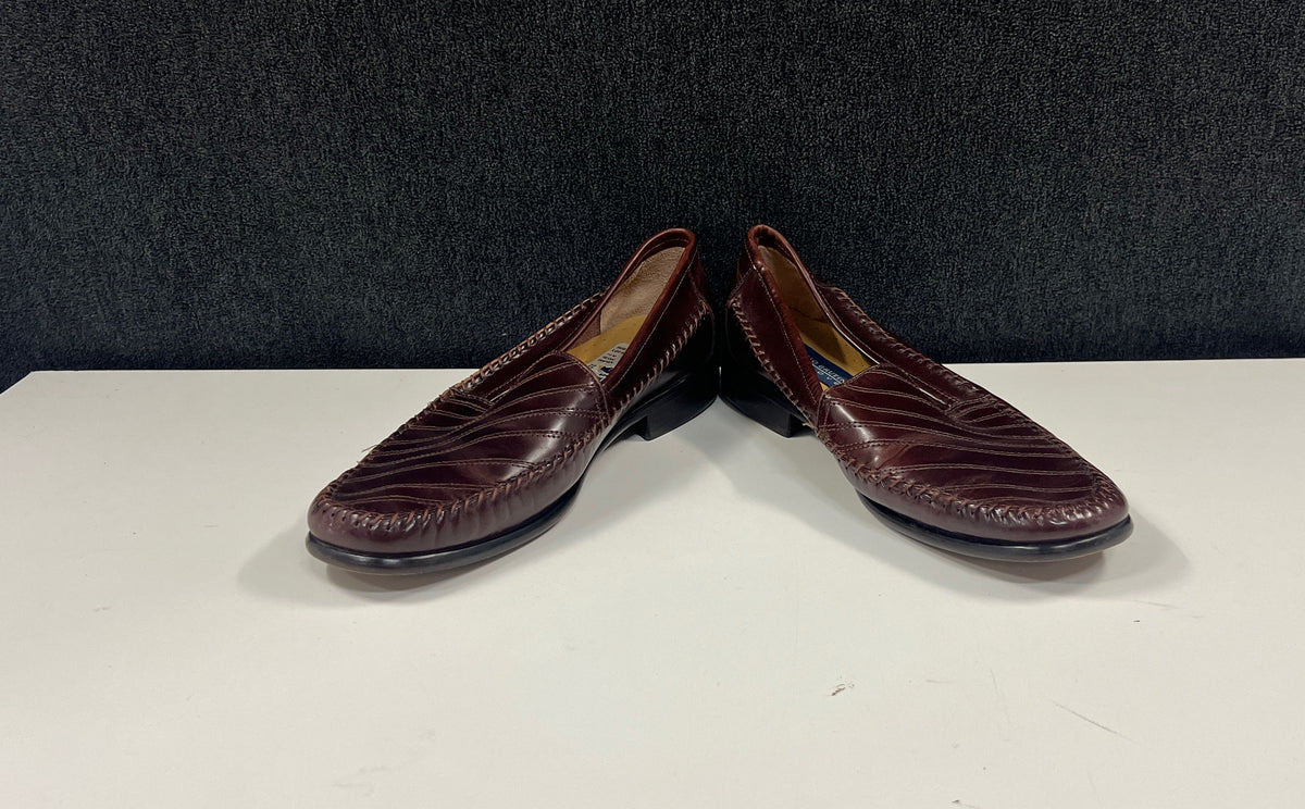 Giorgio Brutini Regal Brown Leather Slip-On Loafers Men's Size 10