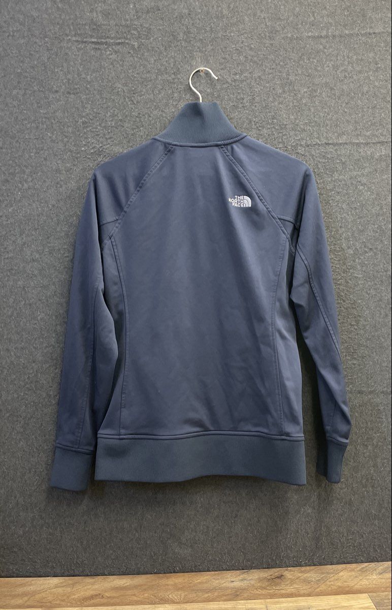 The North Face Women's Navy Blue Full Zip Mock Neck Track Jacket Size M