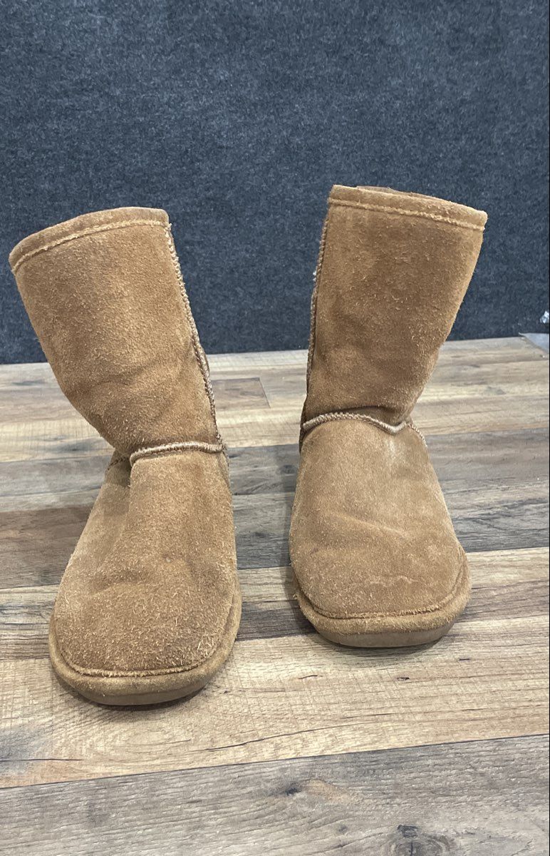 Bearpaw Hickory Brown Suede Tall Pull On Winter Boots Women's Size 8