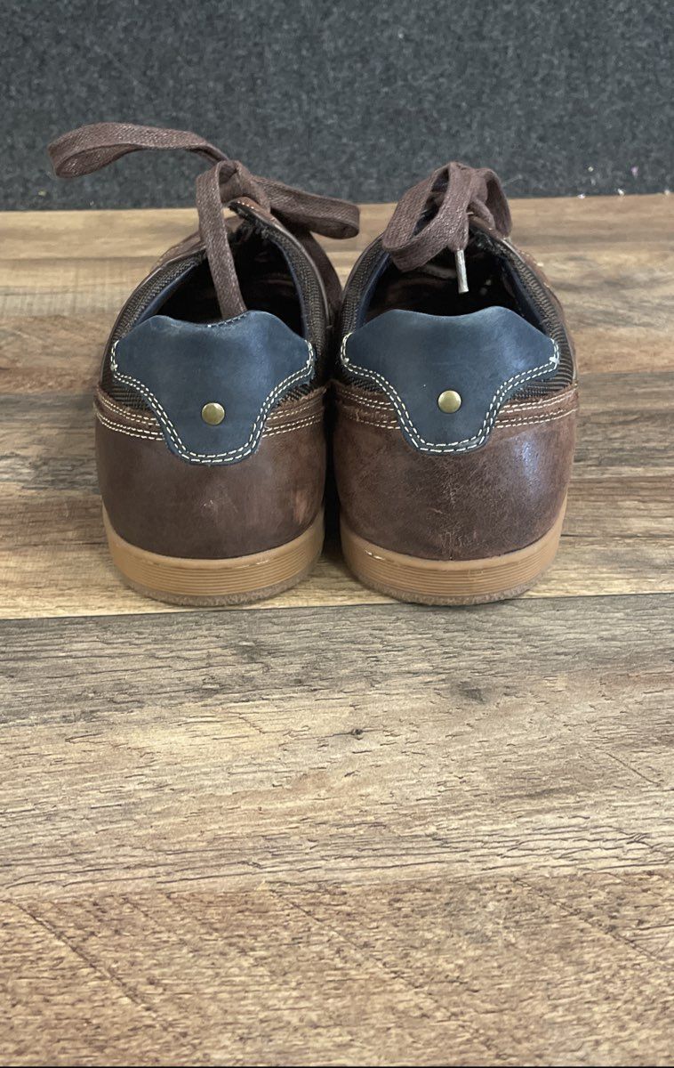 Steve Madden Palis Brown Leather Casual Lifestyle Sneakers Men's Size 11.5