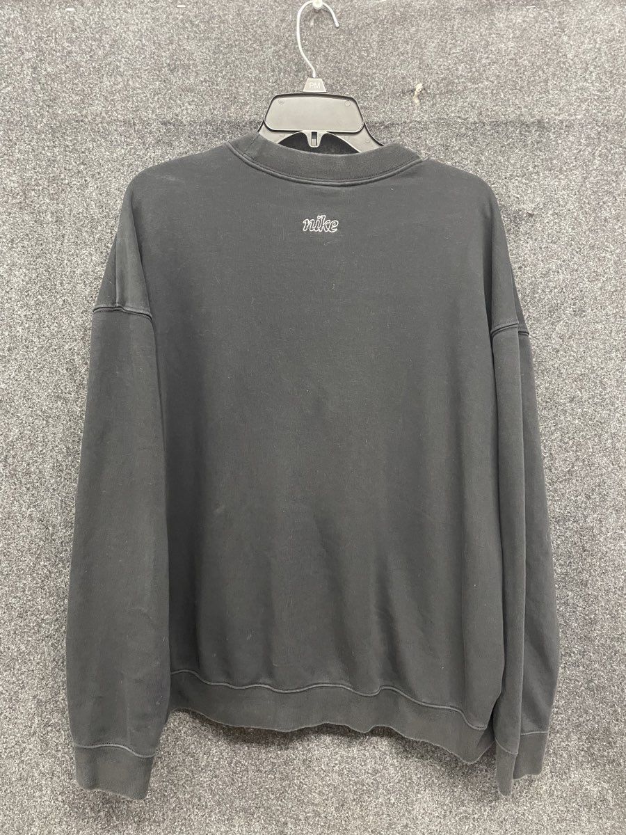 Nike Women's Phoenix Fleece Oversized Crewneck Sweatshirt Black Sz L