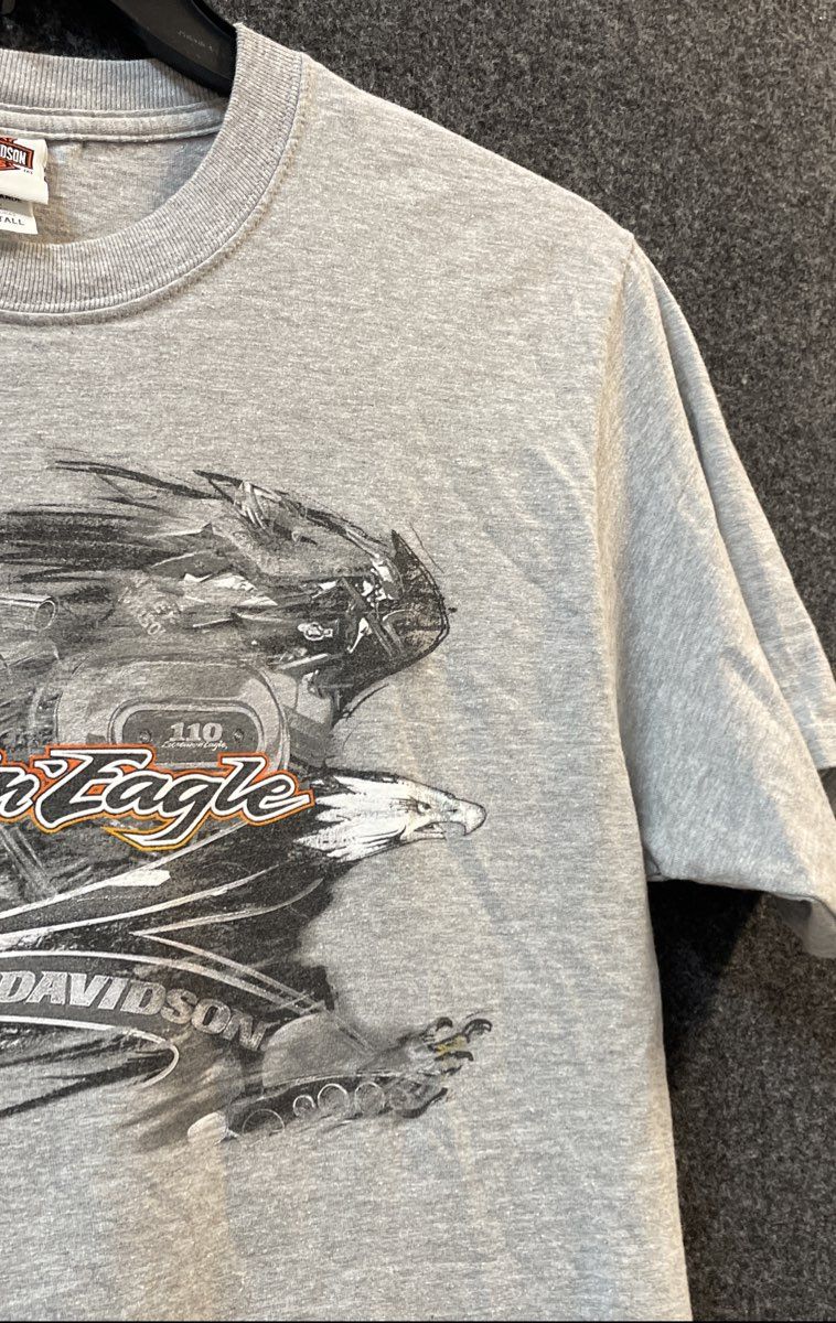 Harley-Davidson Men's Gray Screamin Eagle Nags Head Graphic T-Shirt Sz MT