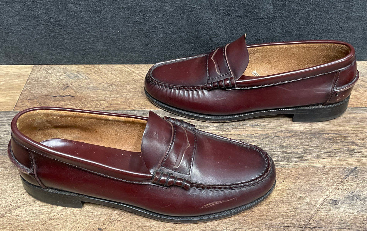 Florsheim Berkley Beefroll Penny Loafer Burgundy Leather Mens Size 10 M
