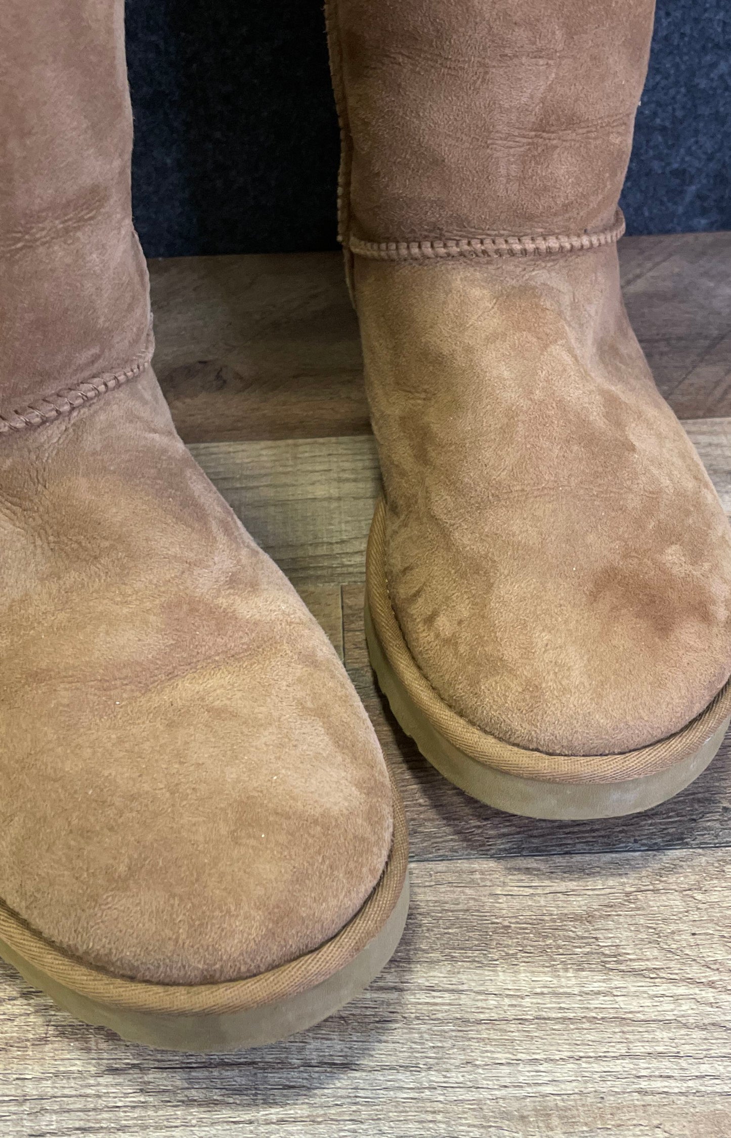 UGG Classic Tall Chestnut Sheepskin Boots Women's Size 10
