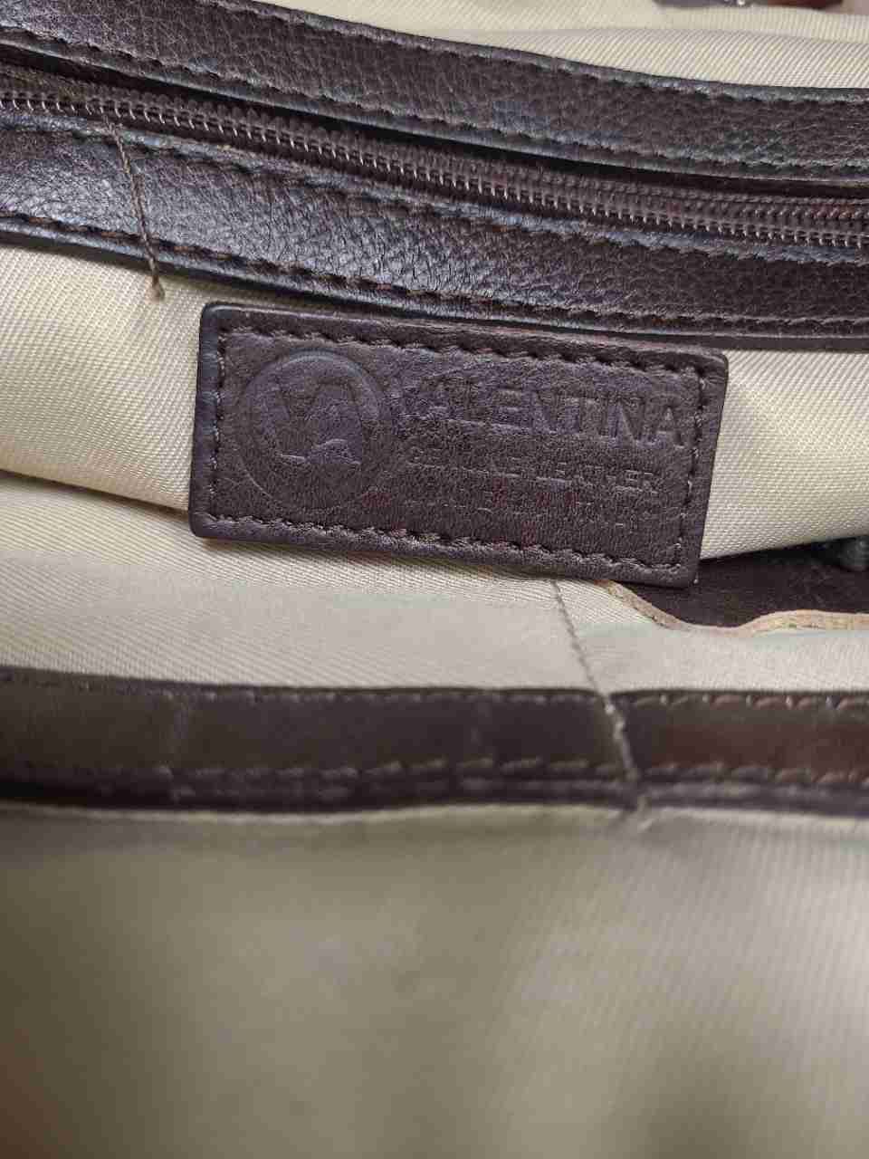 Valentina Brown Italian Leather Convertible Backpack Shoulder Crossbody Bag
