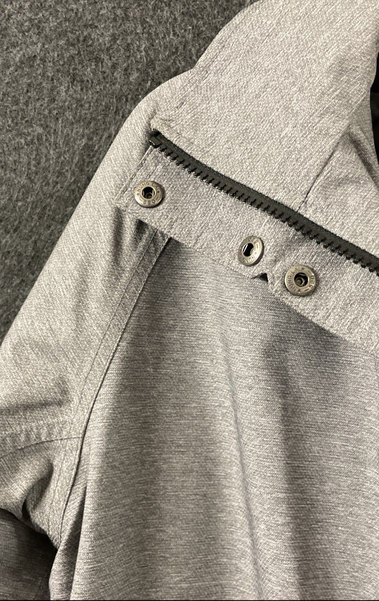 WearGuard Mens Gray Hooded Quilted Lined Work Jacket WRG Inc Promo Sz M
