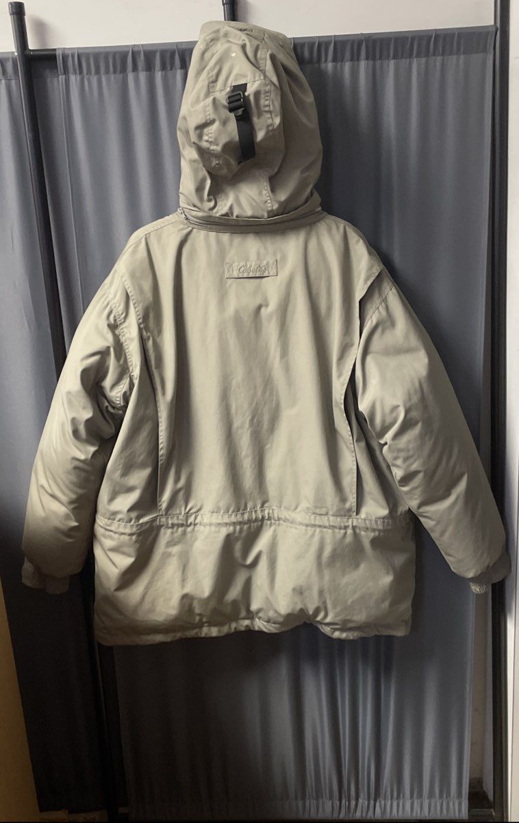 Vintage Y2K Cabela's Men's Gray Premier Northern Goose Down Parka Hooded 2XL