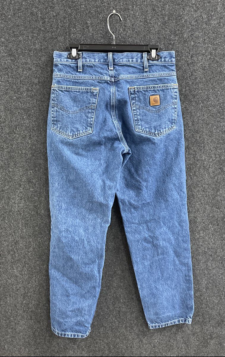 Carhartt Men's B17 DST Relaxed Fit Tapered Leg Jeans Dark Stone Blue Sz 32x30