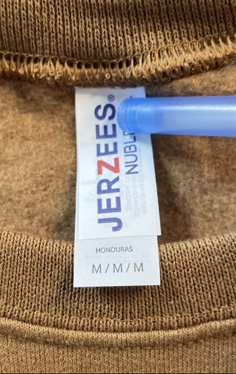 Jerzees Men's Tan Life Is Better Around A Campfire Graphic Sweatshirt Sz M
