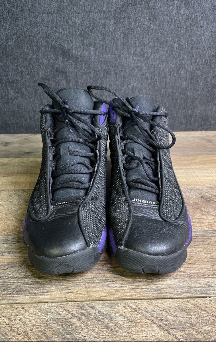 Nike Air Jordan 13 Retro Court Purple Black Youth Sneakers Size 5.5Y