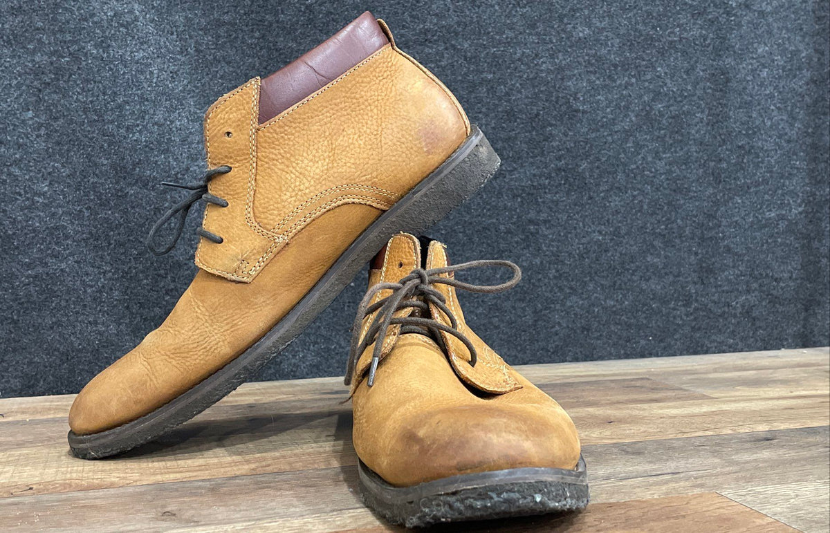 Johnston & Murphy Tan Leather Chukka Desert Boots Men's Size 10.5 M
