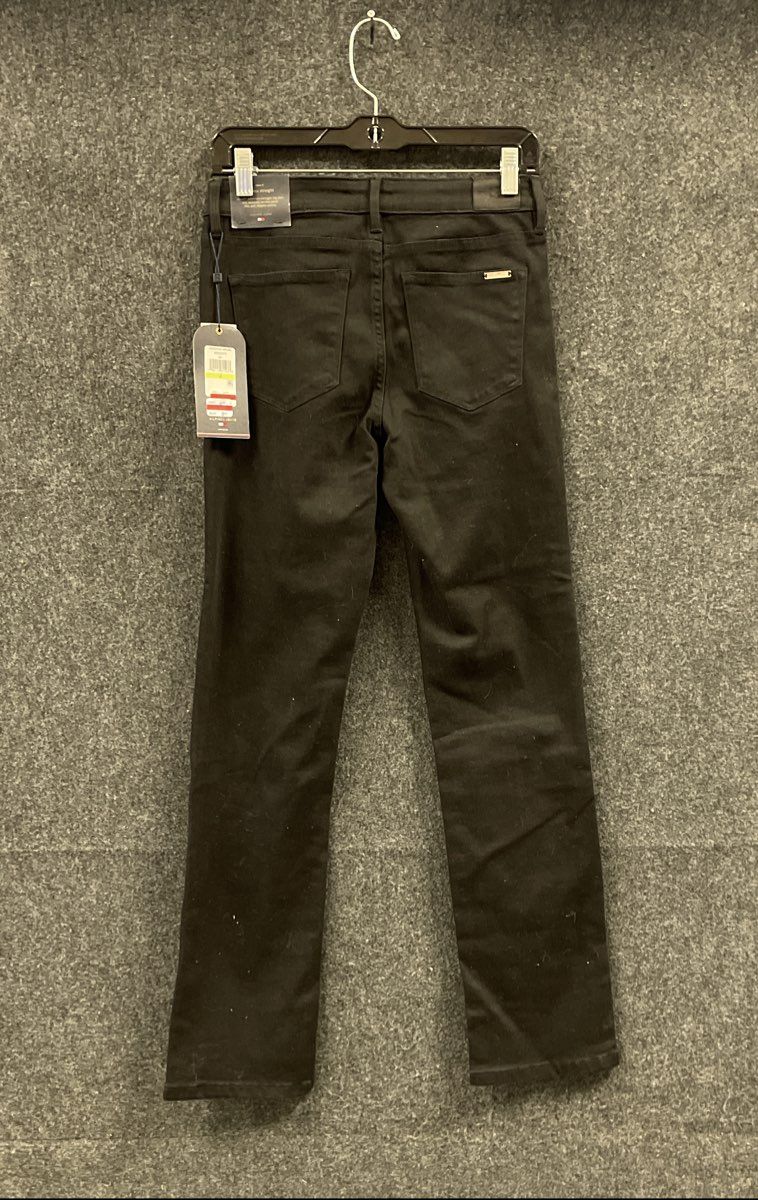 Tommy Hilfiger Women's Black Tribeca Straight Stretch Jeans Sz 4 NWT