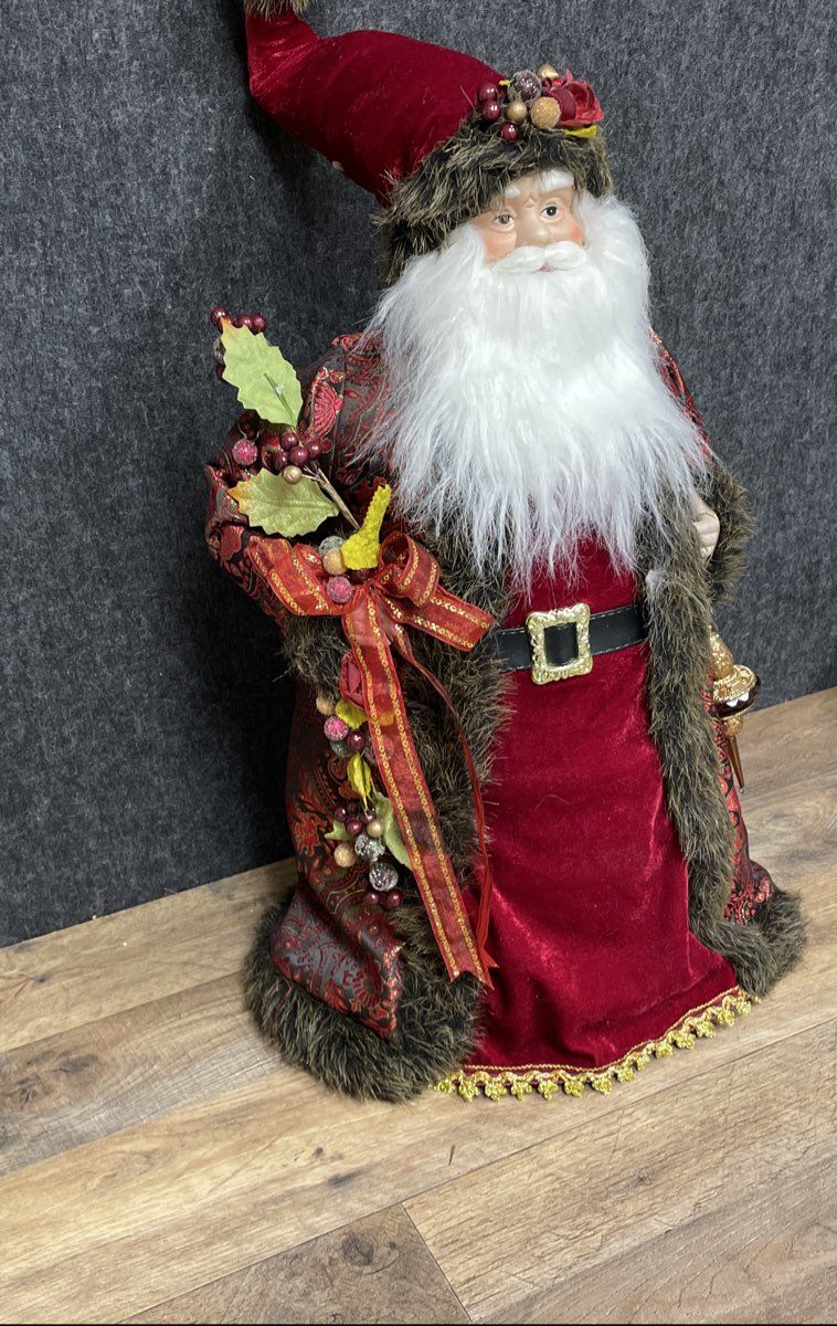 Large Red Santa Holiday Décor Topper