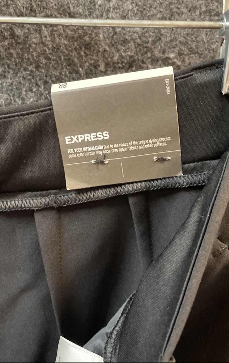 Express Women's Pants Black Straight Leg Trouser Sz 8R NWT