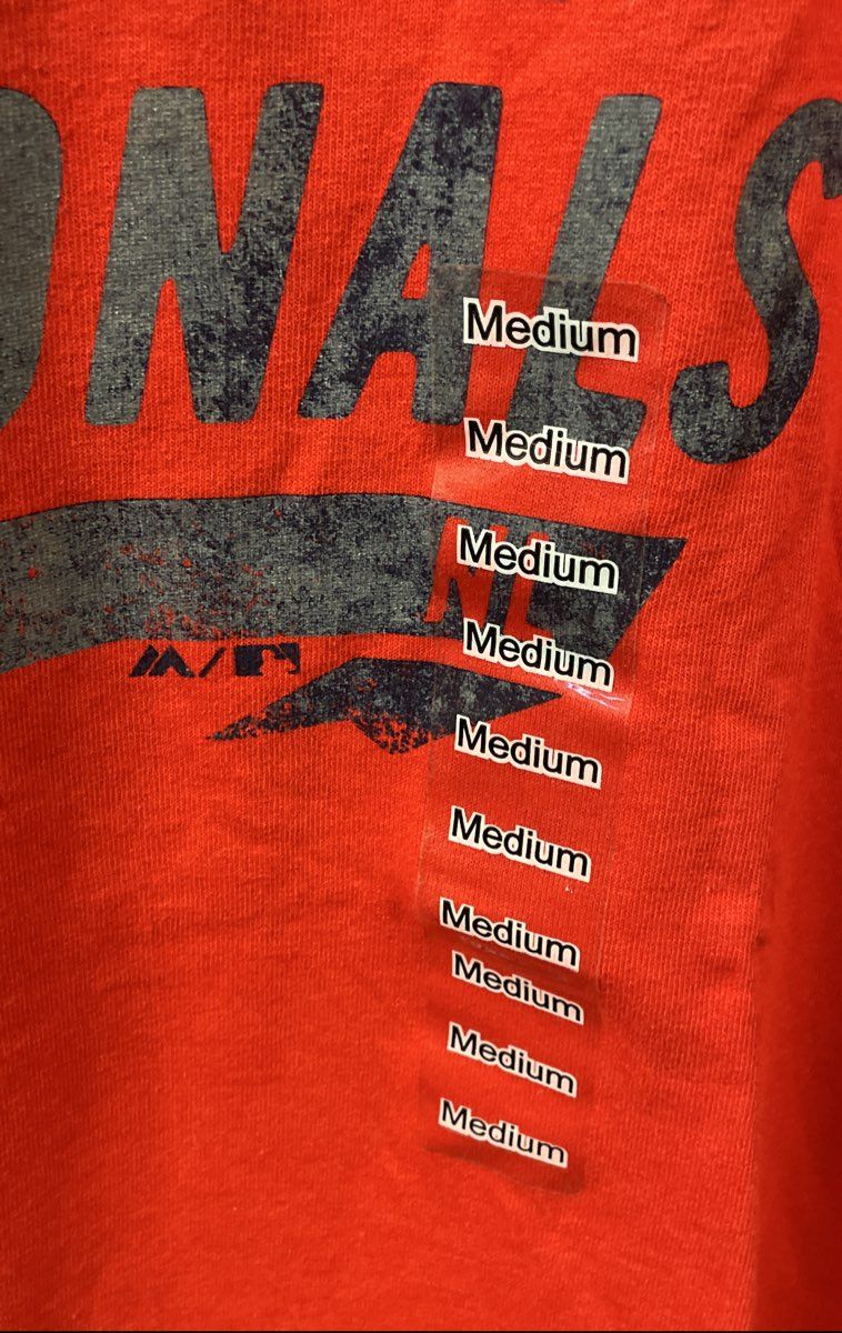 Majestic Men's Washington Nationals MLB Baseball Graphic T-Shirt Red NWT Sz M