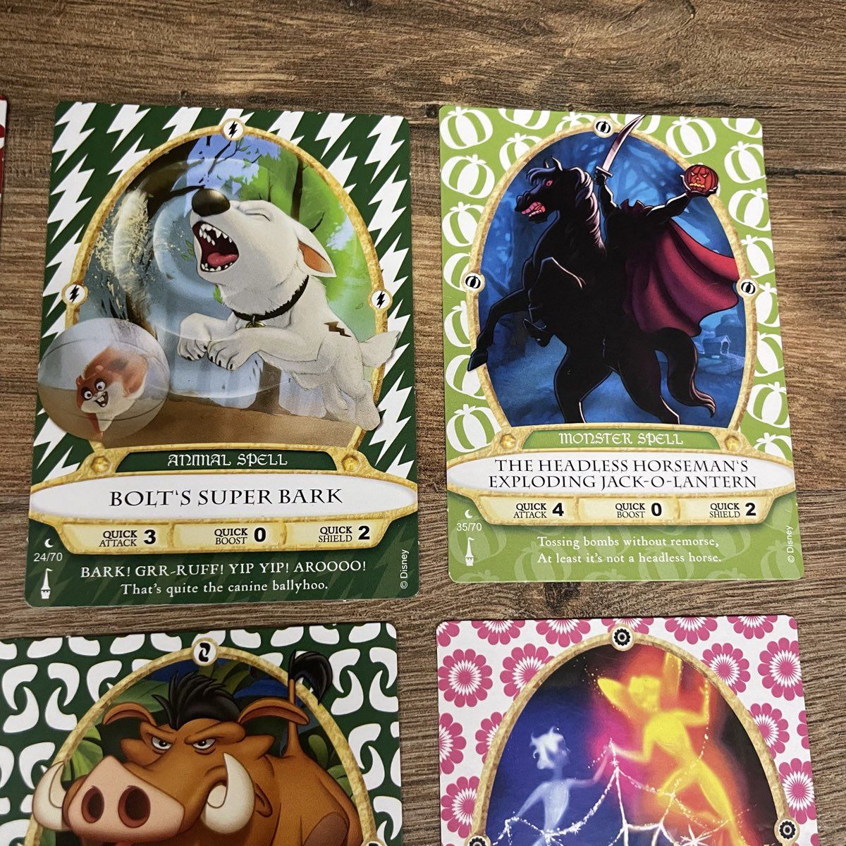 Disney Sorcerers of the Magic Kingdom Card Lot of 24 + Fantasyland Game Board