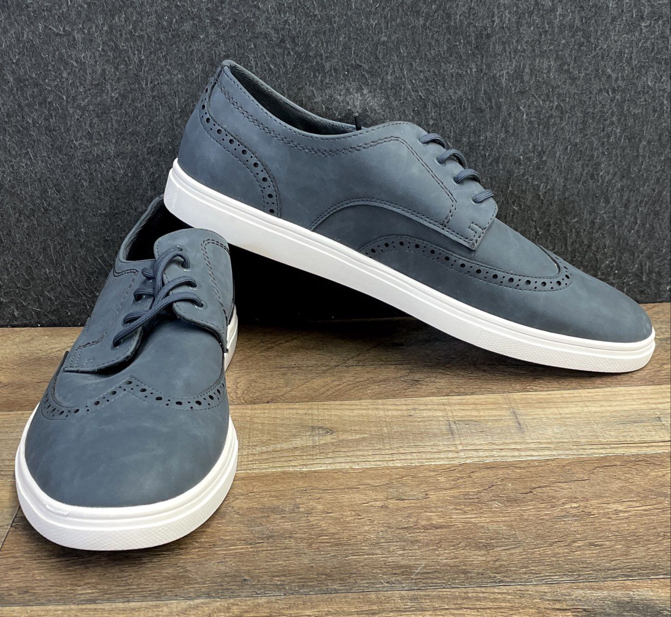 Aldo Blue Wingtip Brogue Derby Lightweight Dress Sneaker Size 9.5