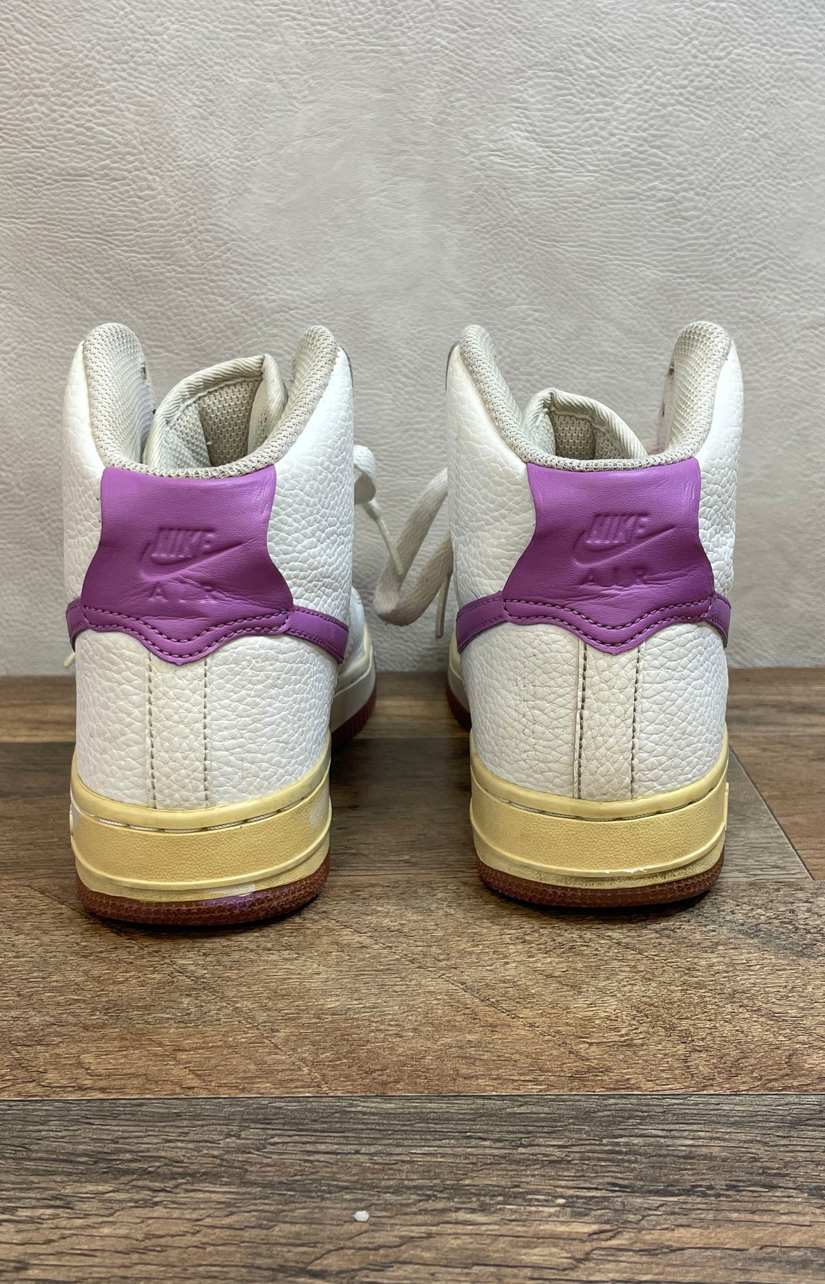 Nike Air Force 1 High White Purple Women's Size 7 334031-112