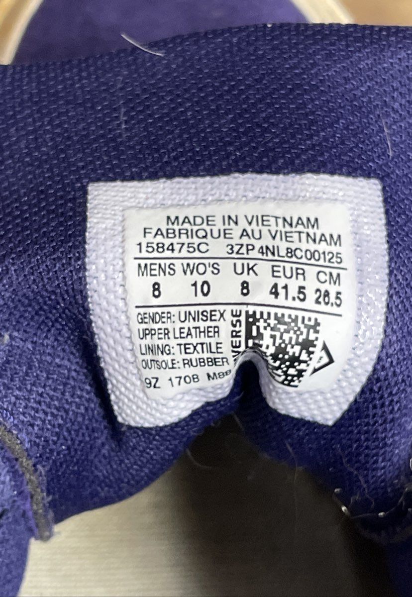 Converse One Star 74 Suede Deep Periwinkle Low Top Sneakers Mens 8 Womens 10