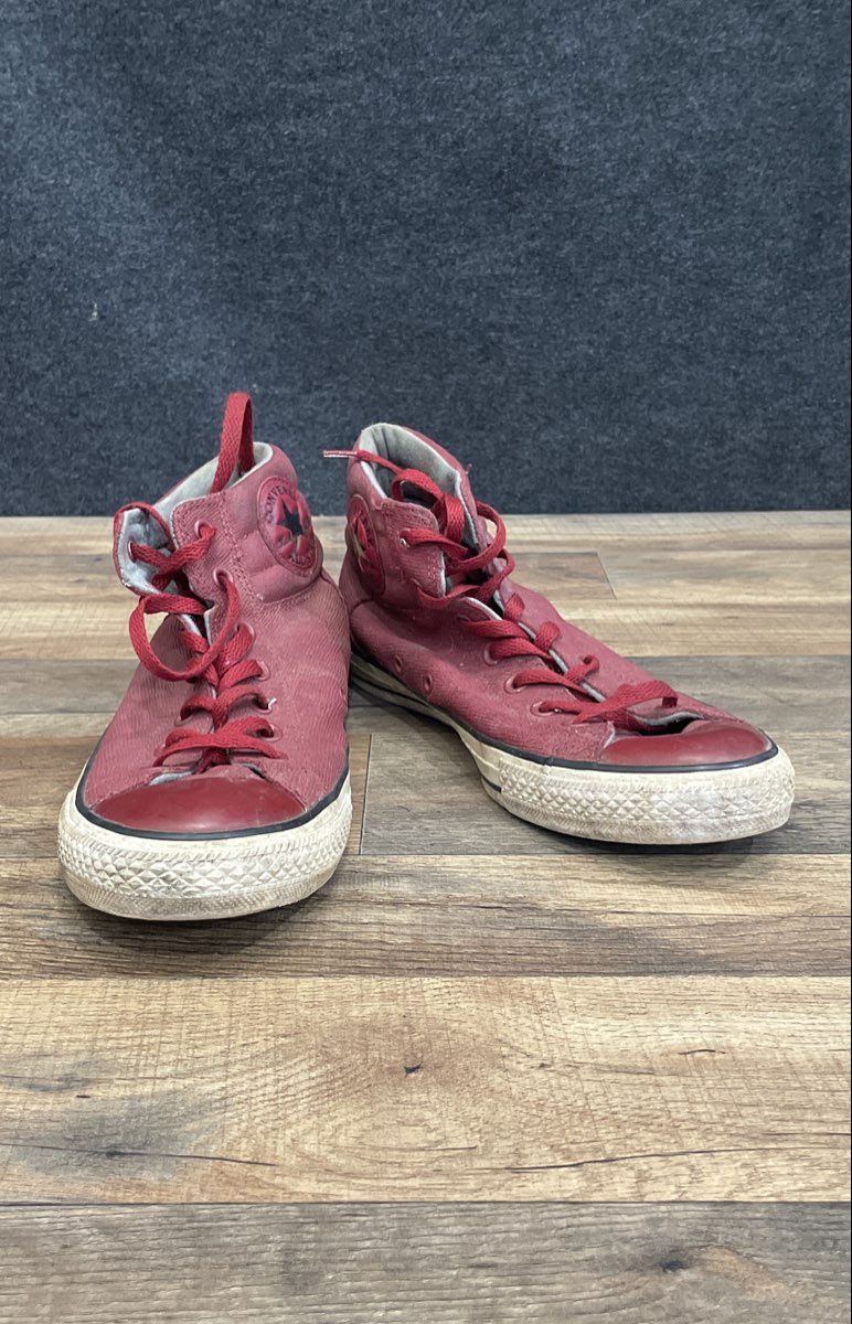 Converse Chuck Taylor All Star Street Mid Burgundy Leather Men's Size 9