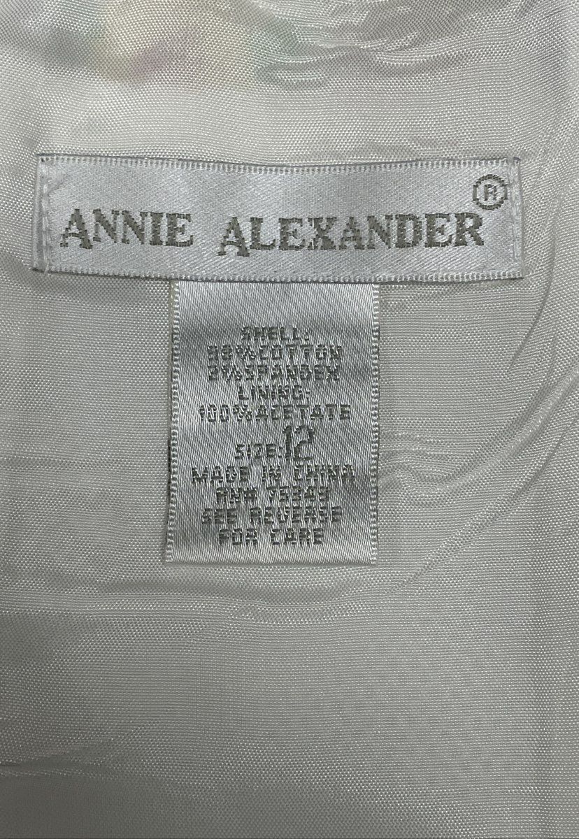 Anne Alexander Women's White Floral Embroidered Sleeveless Sheath Dress Size M