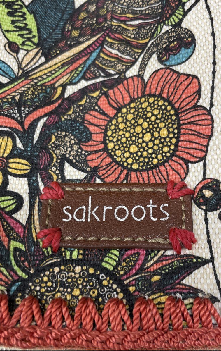 Sakroots Artist Circle Multicolored Print Coated Canvas Backpack Bag