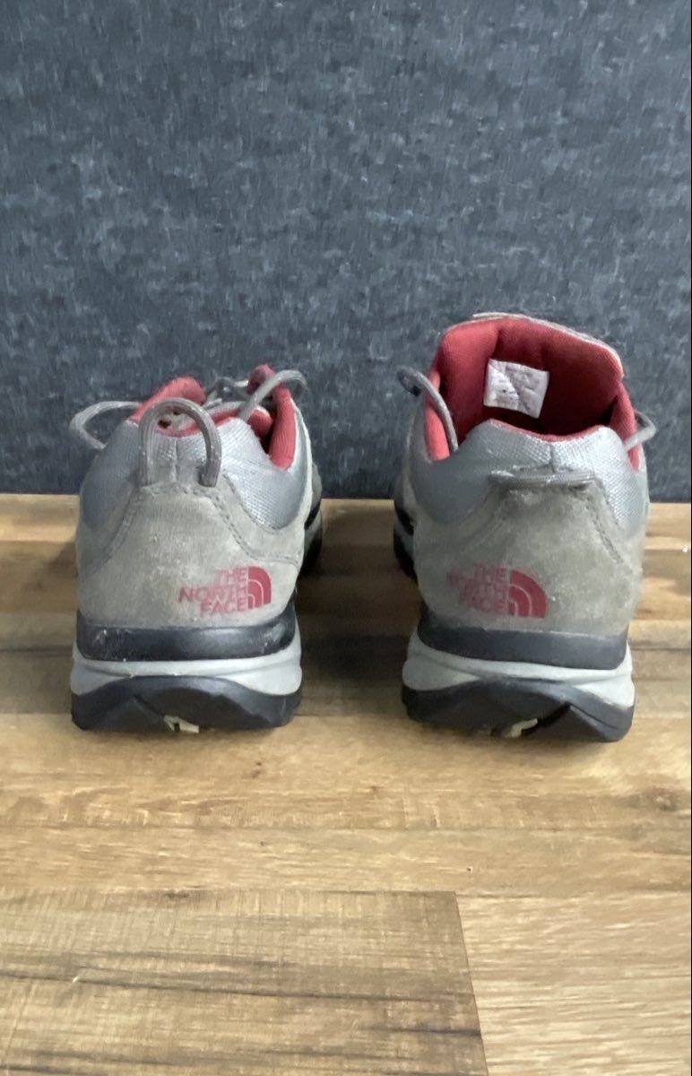 The North Face Hedgehog Hike Gray Red Vibram Hiking Shoes Men's Size 11