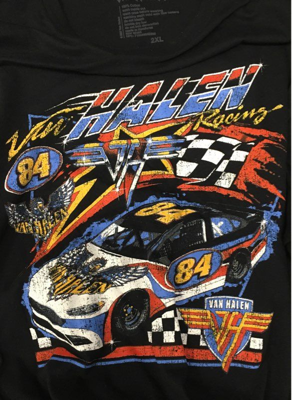 Van Halen Racing 84 Graphic T-Shirt Officially Licensed Black Sz 2XL
